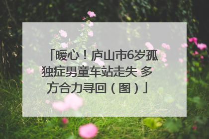 暖心！庐山市6岁孤独症男童车站走失 多方合力寻回（图）
