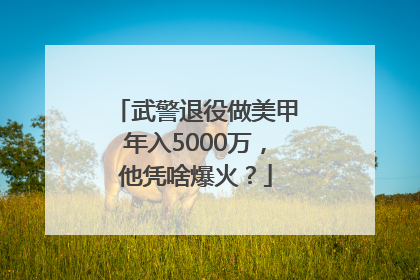武警退役做美甲年入5000万，他凭啥爆火？