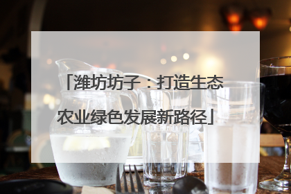 潍坊坊子：打造生态农业绿色发展新路径