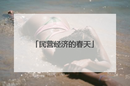 民营经济的春天