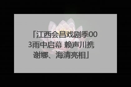 江西会昌戏剧季003雨中启幕 赖声川携谢娜、海清亮相