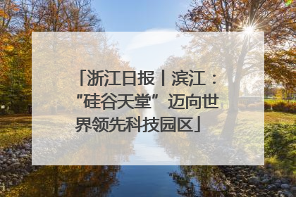 浙江日报丨滨江：“硅谷天堂”迈向世界领先科技园区