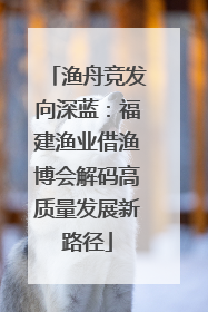 渔舟竞发向深蓝：福建渔业借渔博会解码高质量发展新路径