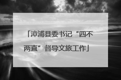 漳浦县委书记“四不两直”督导文旅工作