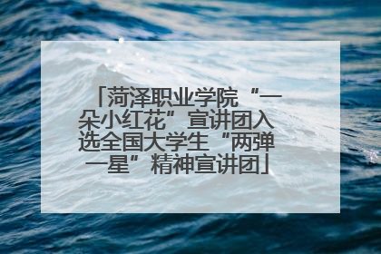 菏泽职业学院“一朵小红花”宣讲团入选全国大学生“两弹一星”精神宣讲团