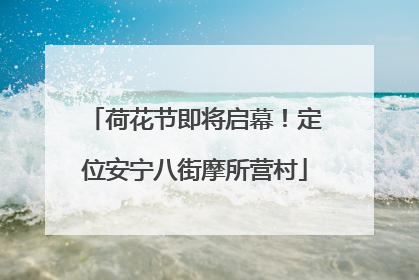 荷花节即将启幕！定位安宁八街摩所营村