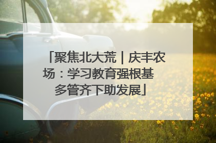 聚焦北大荒｜庆丰农场：学习教育强根基 多管齐下助发展