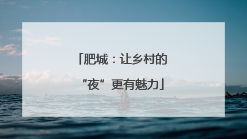 肥城：让乡村的“夜”更有魅力