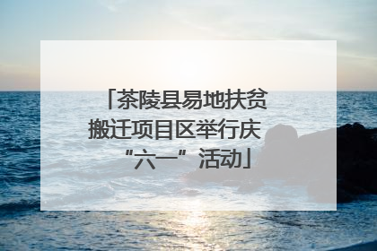 茶陵县易地扶贫搬迁项目区举行庆“六一”活动