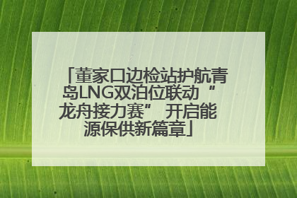 董家口边检站护航青岛LNG双泊位联动“龙舟接力赛” 开启能源保供新篇章