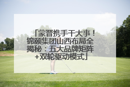 蒙晋携手干大事！锦颐集团山西布局全揭秘：五大品牌矩阵+双轮驱动模式