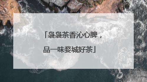 袅袅茶香沁心脾，品一味婺城好茶