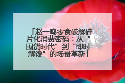 赵一鸣零食破解碎片化消费密码：从“囤货时代”到“即时解馋”的场景革新
