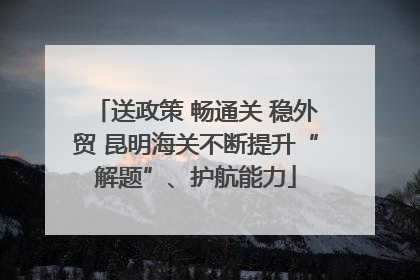 送政策 畅通关 稳外贸 昆明海关不断提升“解题”、护航能力