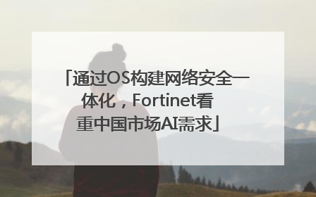 通过OS构建网络安全一体化，Fortinet看重中国市场AI需求