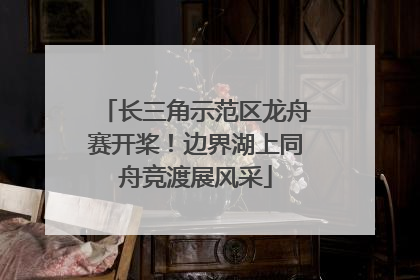 长三角示范区龙舟赛开桨！边界湖上同舟竞渡展风采