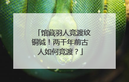 馆藏羽人竞渡纹铜钺！两千年前古人如何竞渡？