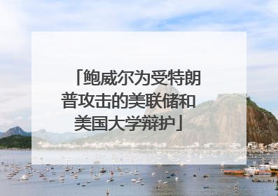 鲍威尔为受特朗普攻击的美联储和美国大学辩护