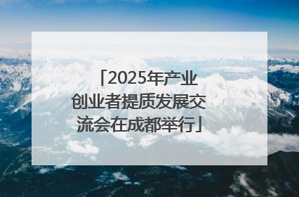 2025年产业创业者提质发展交流会在成都举行