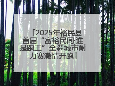 2025年裕民县首届“富裕民间·谁是跑王”全疆城市耐力赛激情开跑