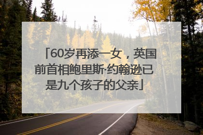 60岁再添一女，英国前首相鲍里斯·约翰逊已是九个孩子的父亲