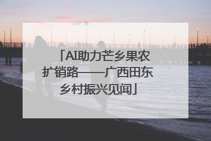 AI助力芒乡果农扩销路——广西田东乡村振兴见闻